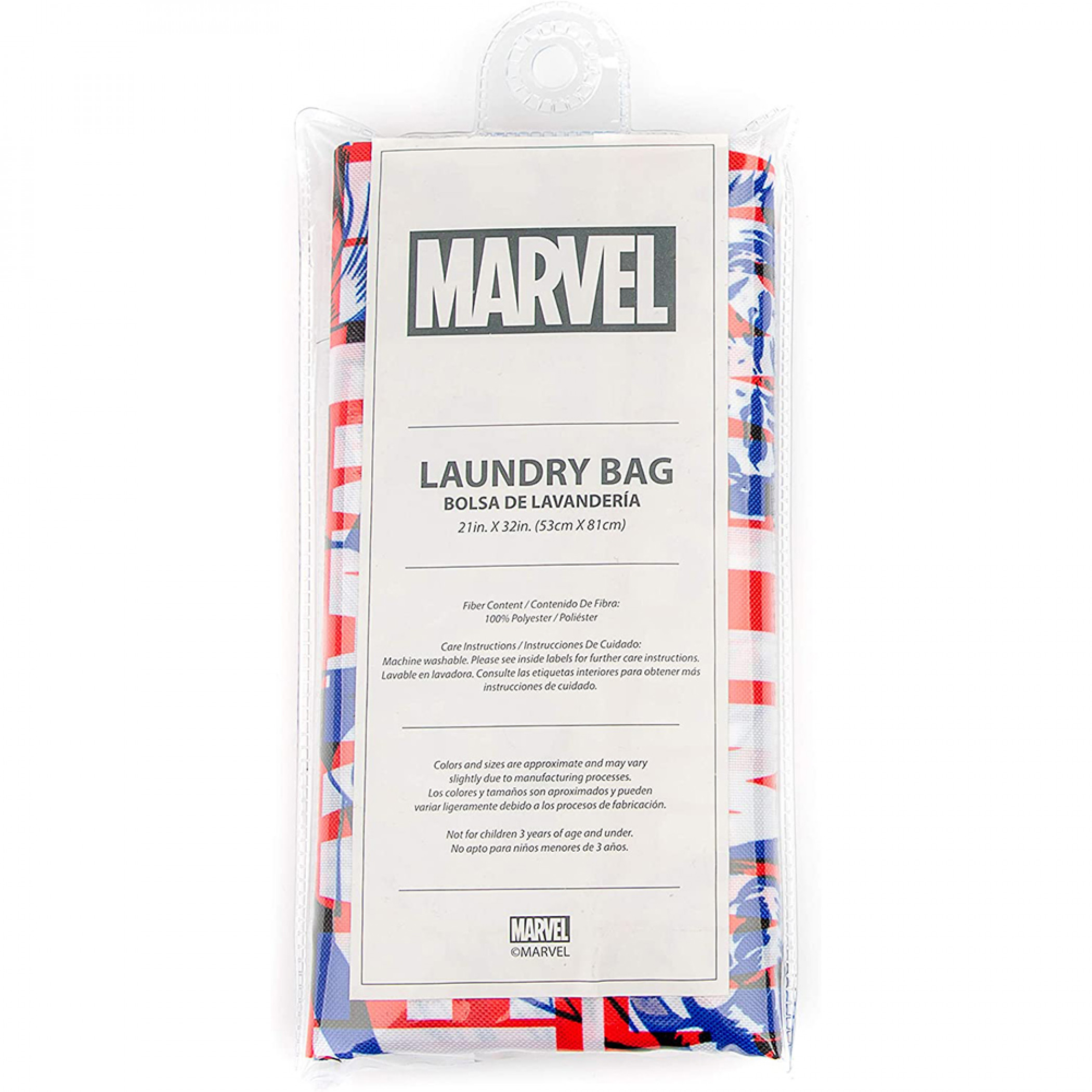 Marvel Comics Avengers Classic Represent Drawstring Laundry Bag